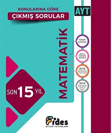 Fides 2022 AYT Matematik Son 15 Yıl Konularına Göre Çıkmış Sorular